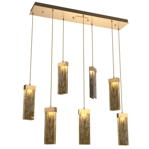Parallel LED Pendant in Novel Brass (404|PLB0042-07-NB-BG-C01-L1)