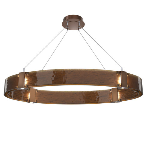 Parallel LED Chandelier in Burnished Bronze (404|PLB0042-44-BB-BG-CA1-L3)