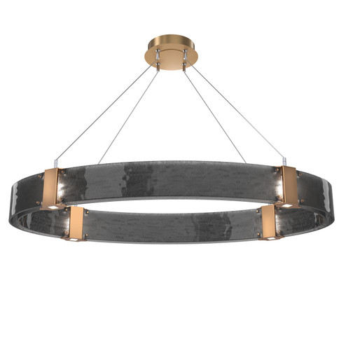 Parallel LED Chandelier in Novel Brass (404|PLB0042-44-NB-SG-CA1-L1)