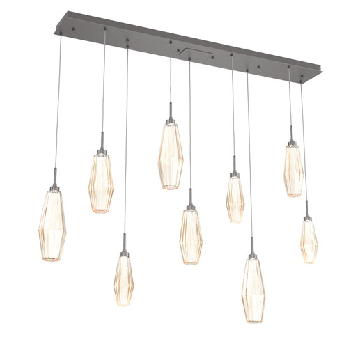 Aalto LED Pendant in Graphite (404|PLB0049-09-GP-RA-C01-L1)