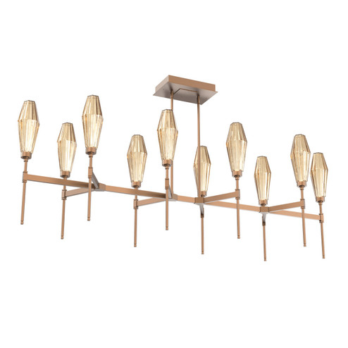 Aalto LED Linear Suspension in Burnished Bronze (404|PLB0049-67-BB-RB-001-L3)