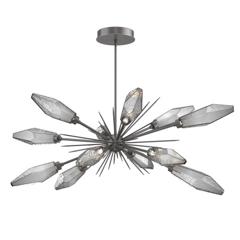 Rock Crystal LED Lantern in Graphite (404|PLB0050-0A-GP-CS-001-L3)