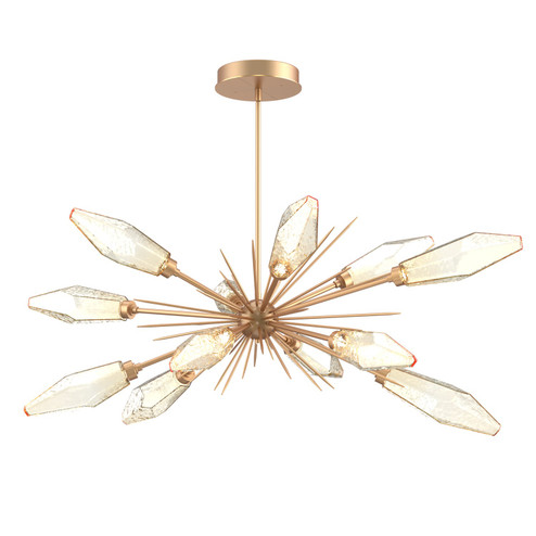 Rock Crystal LED Lantern in Novel Brass (404|PLB0050-0A-NB-CA-001-L1)