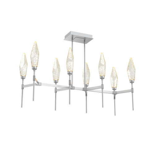 Rock Crystal LED Linear Suspension in Classic Silver (404|PLB0050-48-CS-CA-001-L3)