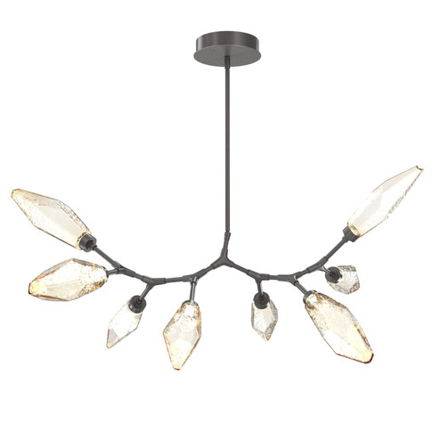Rock Crystal LED Lantern in Graphite (404|PLB0050-BB-GP-CA-001-L1)