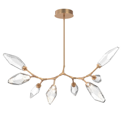 Rock Crystal LED Lantern in Novel Brass (404|PLB0050-BB-NB-CC-001-L1)