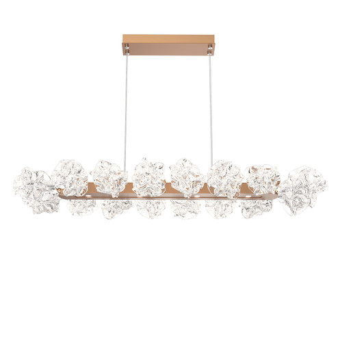 Blossom LED Linear Suspension in Novel Brass (404|PLB0059-48-NB-BC-CA1-L3)