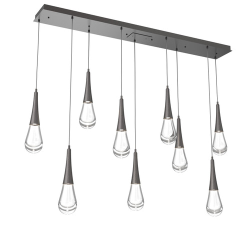 Raindrop LED Linear in Graphite (404|PLB0078-09-GP-C-C01-L3)