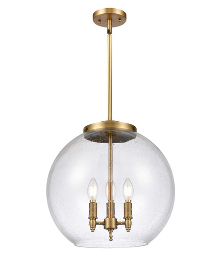Essex LED Pendant in Brushed Brass (405|221-3S-BB-G124-16-LED)