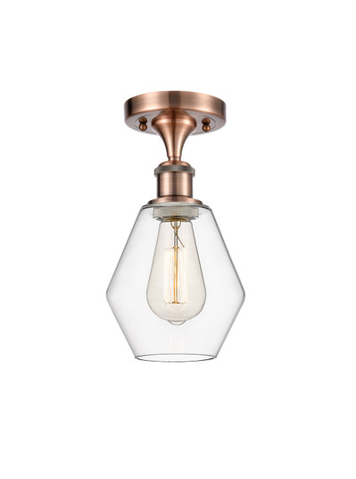 Ballston One Light Semi-Flush Mount in Antique Copper (405|516-1C-AC-G652-6)