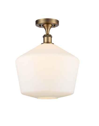 Ballston One Light Semi-Flush Mount in Brushed Brass (405|516-1C-BB-G651-12)