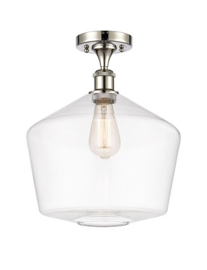 Ballston LED Semi-Flush Mount in Polished Nickel (405|516-1C-PN-G652-12-LED)
