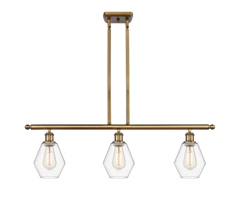 Ballston Three Light Island Pendant in Brushed Brass (405|516-3I-BB-G652-6)