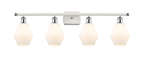 Ballston Four Light Bath Vanity in White Polished Chrome (405|516-4W-WPC-G651-6)