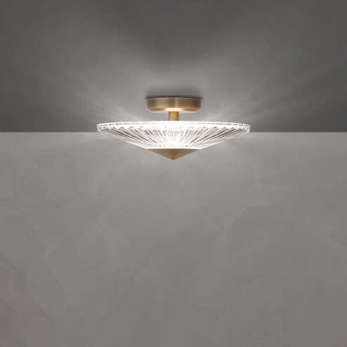 Origami LED Semi-Flush Mount in Aged Brass (53|S7216-700H)