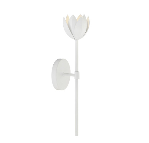 One Light Wall Sconce in White (446|M90081WH)