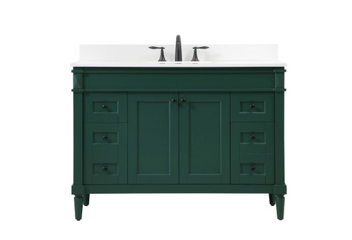 Bennett Single Bathroom Vanity in Green (173|VF31848GN-BS) Bennett Single Bathroom Vanity in Green (173|VF31848GN-BS)