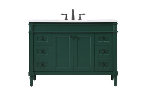 Bennett Single Bathroom Vanity in Green (173|VF31848GN) Bennett Single Bathroom Vanity in Green (173|VF31848GN)