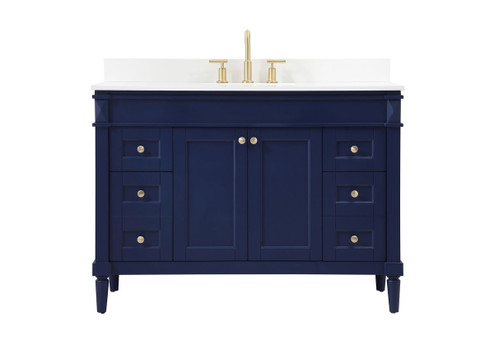 Bennett Single Bathroom Vanity in Blue (173|VF31848BL-BS)