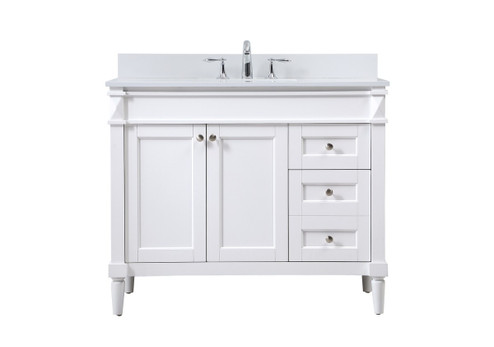 Bennett Single Bathroom Vanity in white (173|VF31842WH-BS)