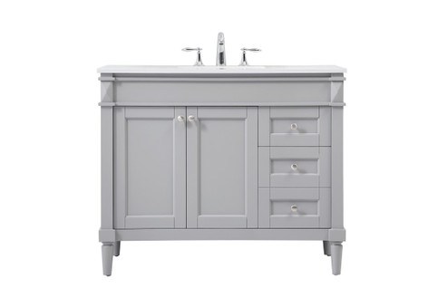 Bennett Single Bathroom Vanity in grey (173|VF31842GR)