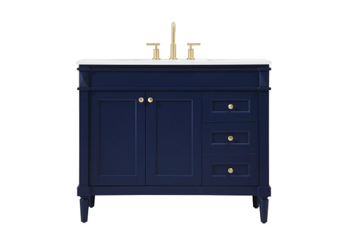 Bennett Single Bathroom Vanity in Blue (173|VF31842BL)