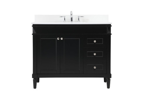 Bennett Single Bathroom Vanity in Black (173|VF31842BK-BS)