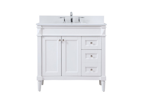 Bennett Single Bathroom Vanity in White (173|VF31836WH-BS)
