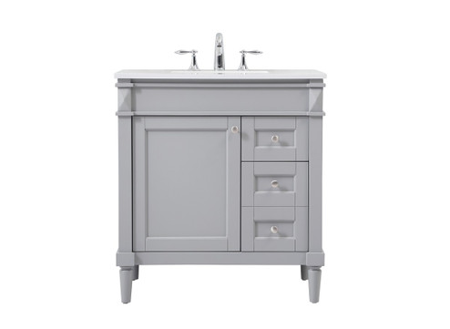 Bennett Single Bathroom Vanity in grey (173|VF31832GR)