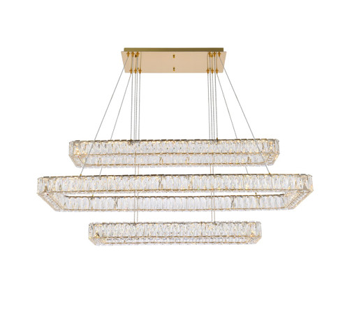 Monroe LED Pendant in Gold (173|3504G50L3G)