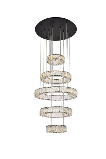 Monroe LED Chandelier in Black (173|3503G5LBK)