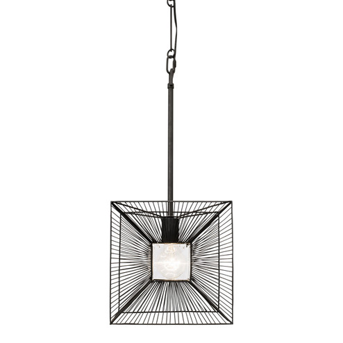 Arcade One Light Pendant in Carbon (137|366P01CB)