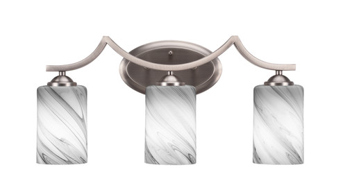 Zilo Three Light Bathroom Lighting in Graphite (200|553-GP-3009)