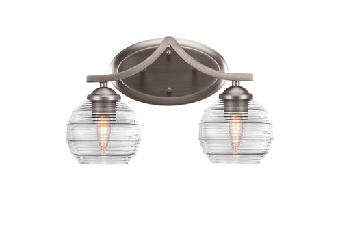 Zilo Two Light Bath Bar in Graphite (200|552-GP-5110)