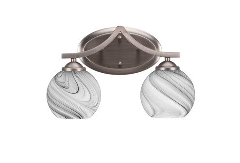 Zilo Two Light Bathroom Lighting in Graphite (200|552-GP-4109)