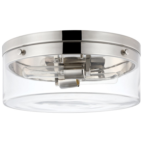 Intersection Two Light Flush Mount in Polished Nickel (72|60-7636)