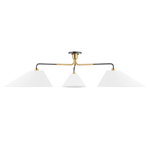 Duo Three Light Chandelier in Aged Old Bronze (70|KBS1751803-AOB)