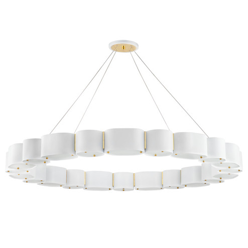 Opal 22 Light Chandelier in Soft White/Vintage Brass (68|393-50-SWH/VB)