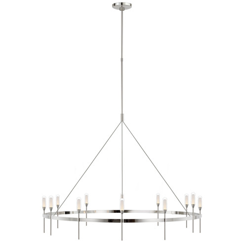 Overture LED Chandelier in Polished Nickel (268|PB 5032PN-CG)