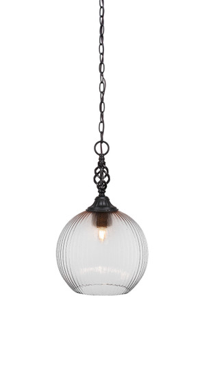 Eleganté One Light Pendant in Matte Black (200|82-MB-4678)