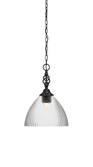 Eleganté One Light Pendant in Matte Black (200|82-MB-4630)