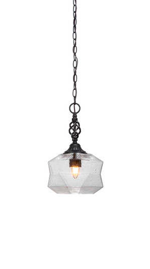 Eleganté One Light Pendant in Matte Black (200|82-MB-4490)