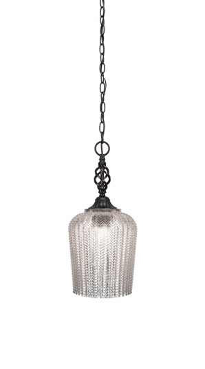 Eleganté One Light Pendant in Matte Black (200|82-MB-4283)