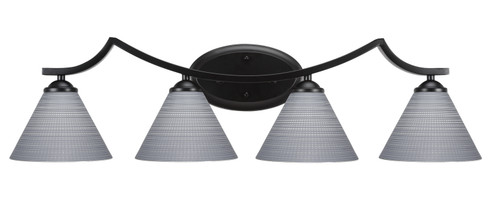 Zilo Four Light Bath Bar in Matte Black (200|554-MB-4052)