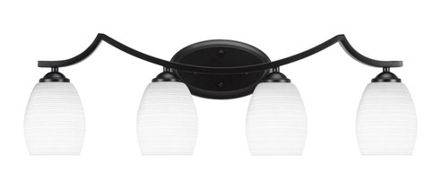 Zilo Four Light Bath Bar in Matte Black (200|554-MB-4021)