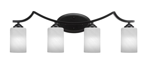 Zilo Four Light Bathroom in Matte Black (200|554-MB-3001)
