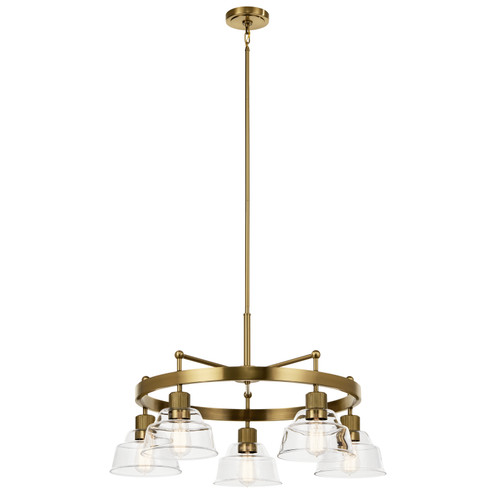 Eastmont Five Light Chandelier in Brushed Brass (12|52403BNB)