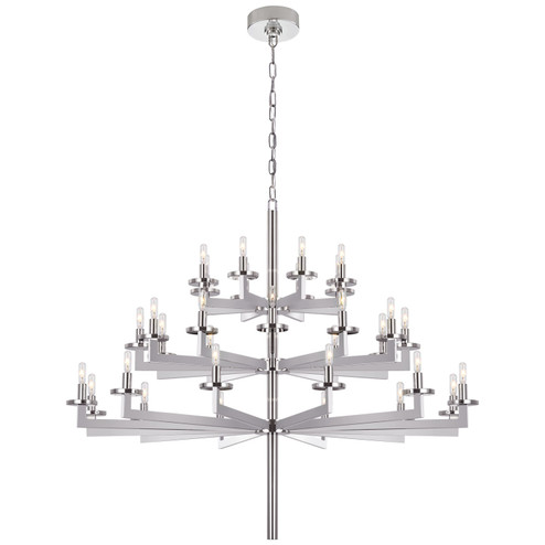 Liaison 32 Light Chandelier in Polished Nickel (268|KW 5202PN) Liaison 32 Light Chandelier in Polished Nickel (268|KW 5202PN)