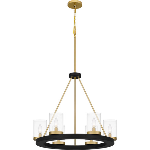 Greeley Six Light Chandelier in Matte Black (10|GRL5026MBK)