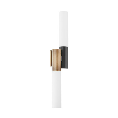 Koa Two Light Wall Sconce in Patina Brass (67|B8625-PBR/SBK)